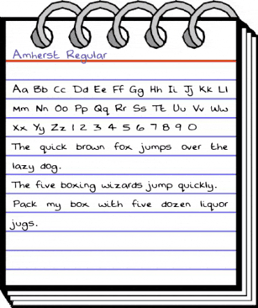 Amherst Regular animated font preview Amherst Regular animated font preview