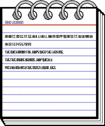 Amid Verrion Regular animated font preview Amid Verrion Regular animated font preview