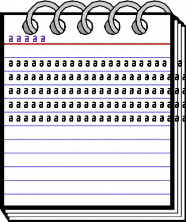 Amina Regular animated font preview