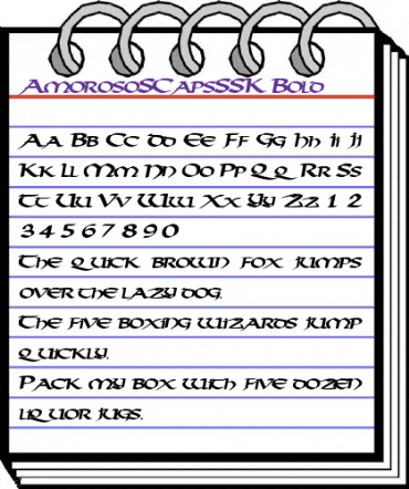 AmorosoSCapsSSK Bold animated font preview AmorosoSCapsSSK Bold animated font preview