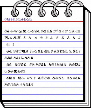 Ampersands Regular animated font preview Ampersands Regular animated font preview