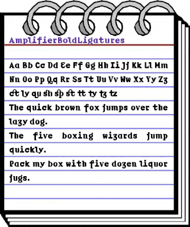 Amplifier Bold animated font preview