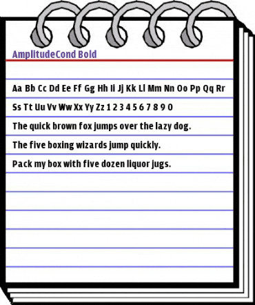 AmplitudeCond-Bold Regular animated font preview AmplitudeCond-Bold Regular animated font preview
