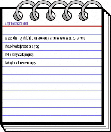 AmplitudeExtraComp-Book Regular animated font preview AmplitudeExtraComp-Book Regular animated font preview