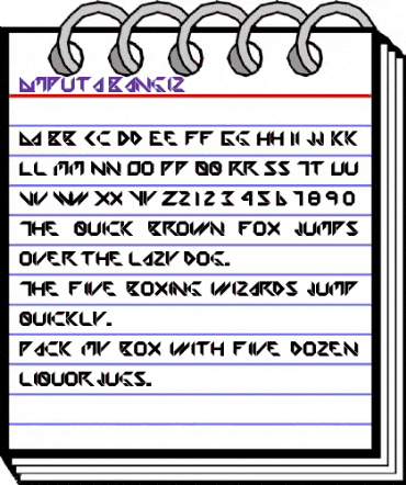 Amputa Regular animated font preview Amputa Regular animated font preview