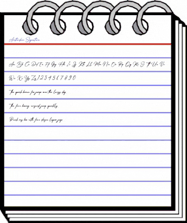 Amsterdam Signature Regular animated font preview Amsterdam Signature Regular animated font preview