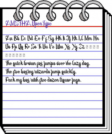 AMSTHA Regular animated font preview AMSTHA Regular animated font preview