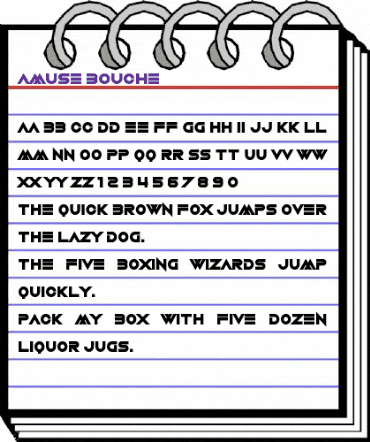 Amuse-Bouche Regular animated font preview Amuse-Bouche Regular animated font preview