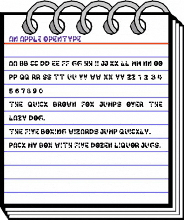 An Apple Regular animated font preview An Apple Regular animated font preview