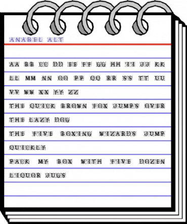 Anabel Alt Regular animated font preview Anabel Alt Regular animated font preview
