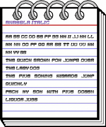 Anabela Italic animated font preview