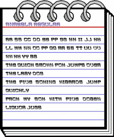 Anabela Regular animated font preview Anabela Regular animated font preview
