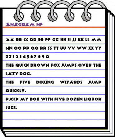 Anagram NF Regular animated font preview Anagram NF Regular animated font preview