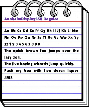AnakeimDisplaySSK Regular animated font preview