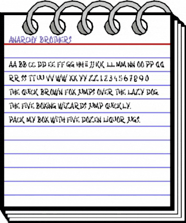 Anarchy Brothers Regular animated font preview Anarchy Brothers Regular animated font preview