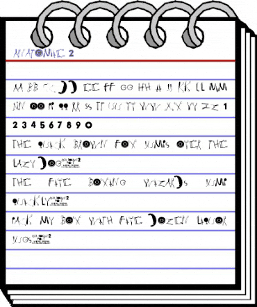 Anatomie 2 Regular animated font preview