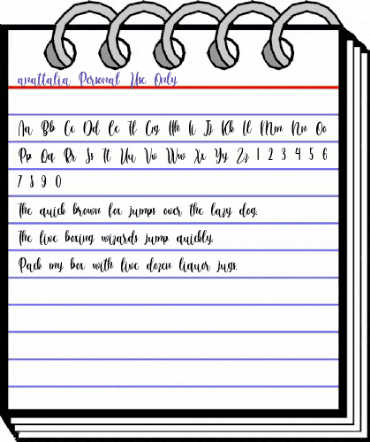 anattalia Personal Use Only Regular animated font preview anattalia Personal Use Only Regular animated font preview