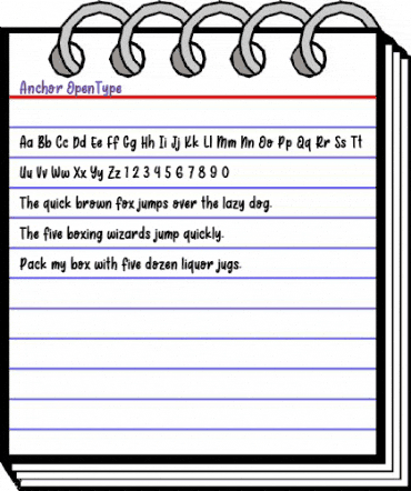 Anchor Regular animated font preview