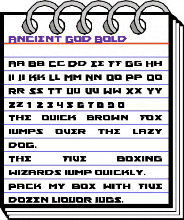 Ancient God Bold animated font preview Ancient God Bold animated font preview