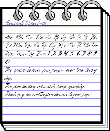 Ancient Regular animated font preview Ancient Regular animated font preview