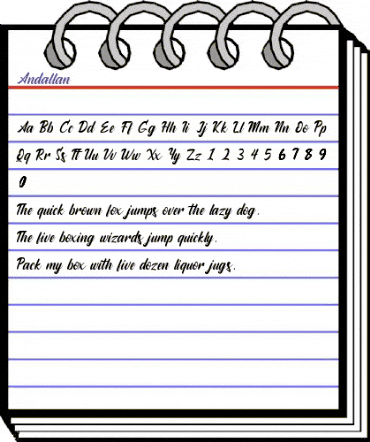Andallan Regular animated font preview Andallan Regular animated font preview