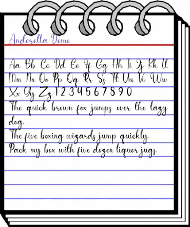 Anderella Demo Regular animated font preview Anderella Demo Regular animated font preview