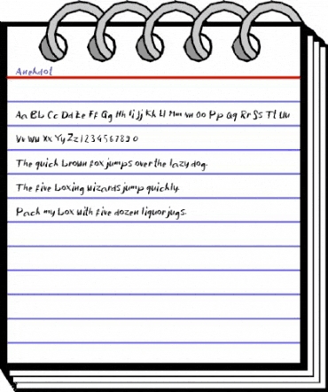 a Anekdot Regular animated font preview a Anekdot Regular animated font preview