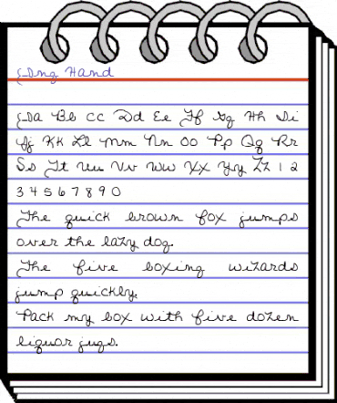 Ang Hand Regular animated font preview Ang Hand Regular animated font preview