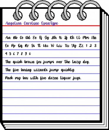 Angelica Caroline Regular animated font preview Angelica Caroline Regular animated font preview