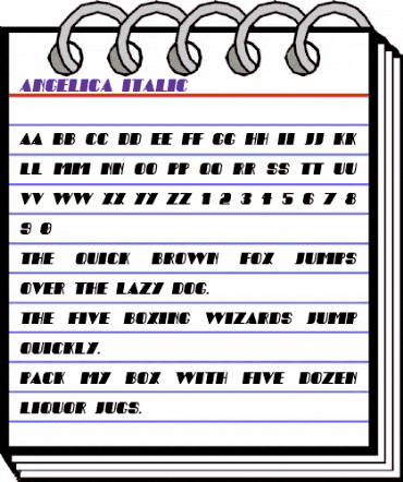 Angelica Italic animated font preview Angelica Italic animated font preview