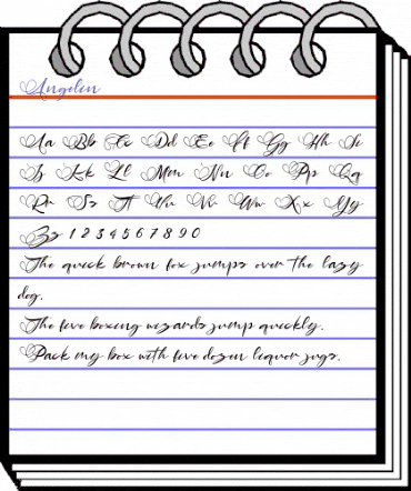 Angelin Regular animated font preview Angelin Regular animated font preview