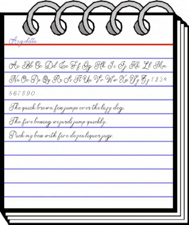 Angelitta Regular animated font preview Angelitta Regular animated font preview