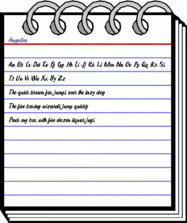 Angelive Regular animated font preview