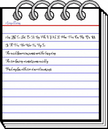 Angellina Regular animated font preview Angellina Regular animated font preview