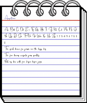 Angellonia Regular animated font preview Angellonia Regular animated font preview