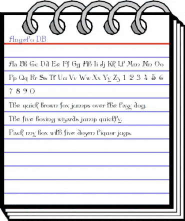 Angelo DB Medium animated font preview Angelo DB Medium animated font preview