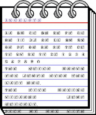 Angelots Regular animated font preview Angelots Regular animated font preview