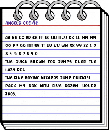 Angels Cookie Regular animated font preview Angels Cookie Regular animated font preview