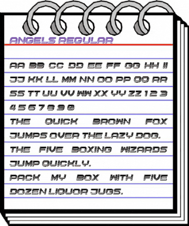 Angels Regular animated font preview Angels Regular animated font preview