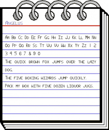 Angelus Regular animated font preview Angelus Regular animated font preview