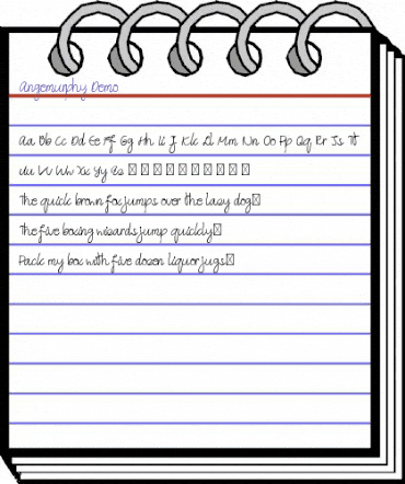 Angemurphy Demo Regular animated font preview Angemurphy Demo Regular animated font preview