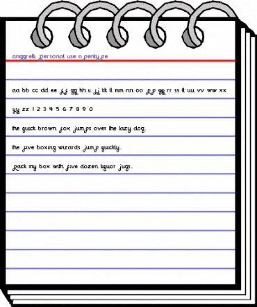 Anggrelli Personal Use Regular animated font preview Anggrelli Personal Use Regular animated font preview