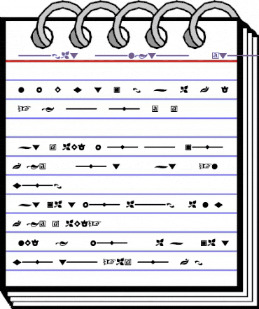 Angie Ornaments animated font preview Angie Ornaments animated font preview