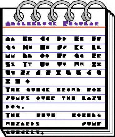 Angleblock Regular animated font preview Angleblock Regular animated font preview