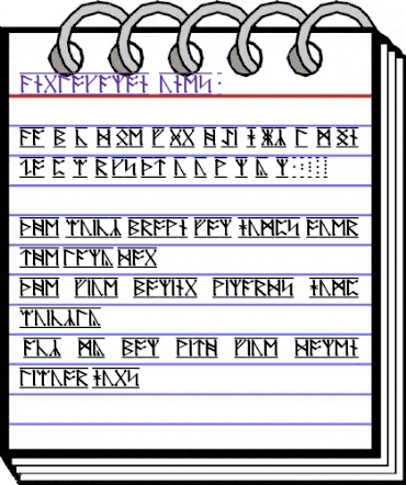 AngloSaxon Runes-1 Regular animated font preview