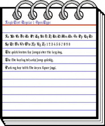 AngloText Regular animated font preview AngloText Regular animated font preview