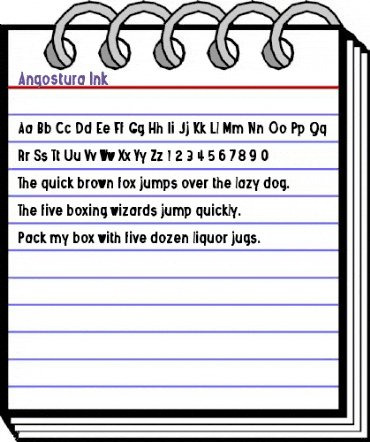 Angostura Ink Regular animated font preview Angostura Ink Regular animated font preview