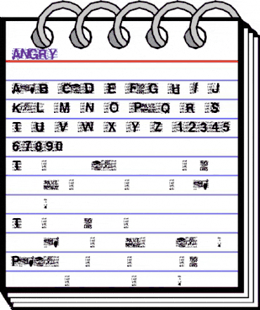 ANGRY Regular animated font preview