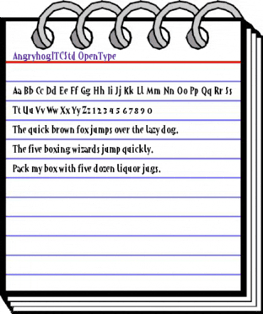 Angryhog ITC Std Regular animated font preview Angryhog ITC Std Regular animated font preview