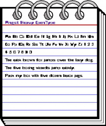 Angst Heavy animated font preview Angst Heavy animated font preview